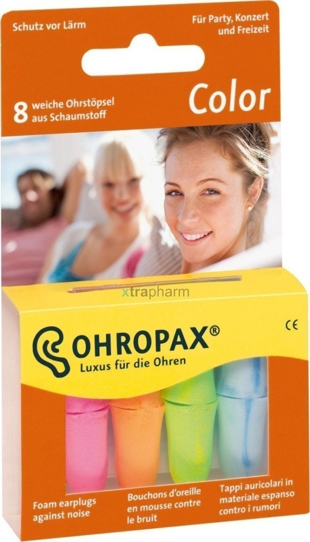 Ohropax Ωτοασπίδες Color SNR:35db 8 τεμάχια
