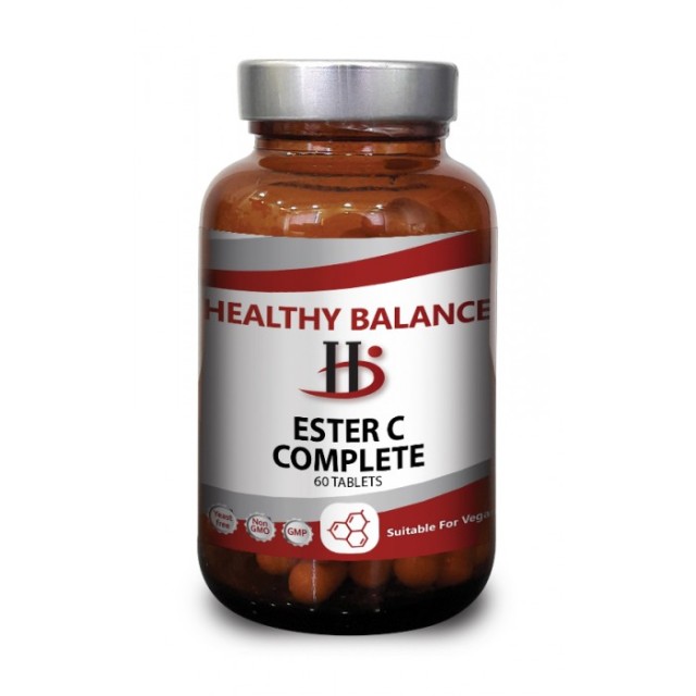 Healthy Balance Ester C Complete Συμπλήρωμα Διατροφής με Βιταμίνη C 60 Ταμπλέτες
