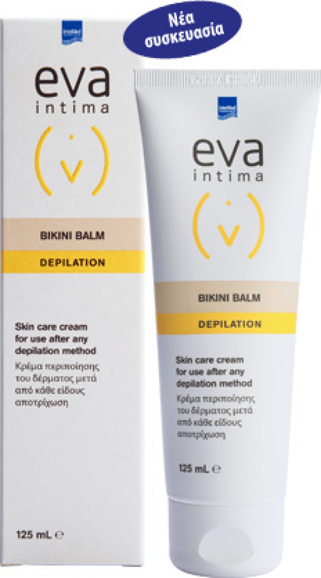 Intermed Eva Intima Bikini Balm Depilation Κρέμα Για Την Ανακούφιση Και Προστασία Του Δέρματος Μετά Την Αποτρίχωση 125ml