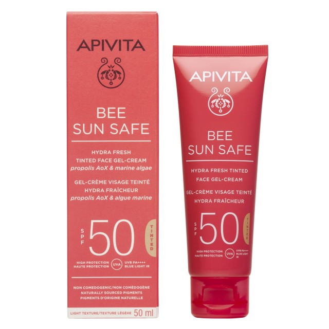 Apivita Bee Sun Safe Hydra Fresh Tinted Face Cream SPF50 Ενυδατική Αντ …