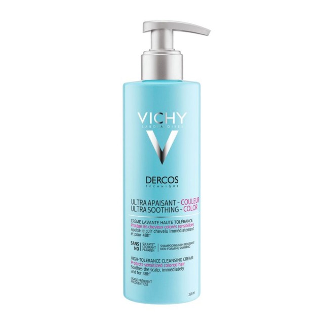 Vichy Dercos Ultra Soothing Color Κρέμα Καθαρισμού για Βαμμένα Μαλλιά 250ml