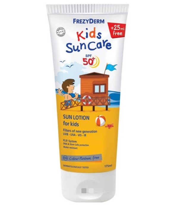 Frezyderm Kids Suncare Lotion SPF50+ Παιδικό Αντηλιακό Γαλάκτωμα για Π …