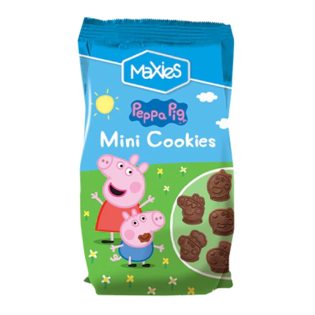 MaXies Peppa Pig Mini Cookies Cocoa Μπισκότα με Κακάο, 100g MaXies Peppa Pig Mini Cookies Cocoa Μπισκότα με Κακάο, 100g