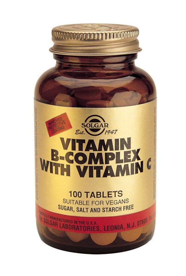 Solgar Vitamin B-Complex with Vitamin C Συμπλήρωμα Διατροφής με Σύμπλε …