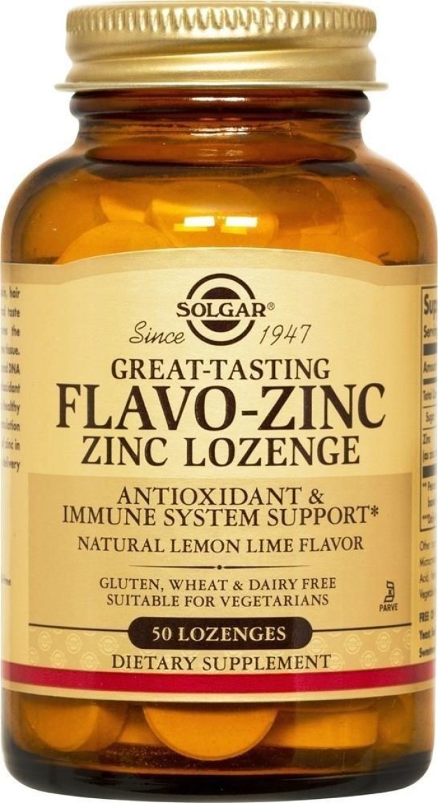Solgar Flavo-zinc 23mg Συμπλήρωμα Διατροφής με Ψευδάργυρο για το Ανοσο …