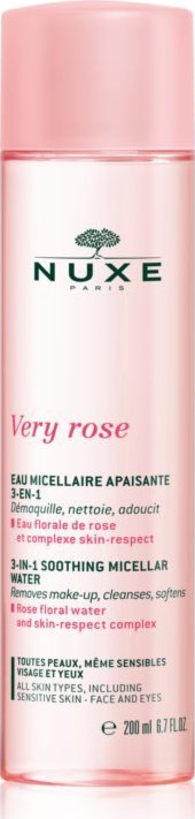 Nuxe Very Rose Eau Micellaire 3 in 1 Νερό Καθαρισμού Προσώπου 200ml