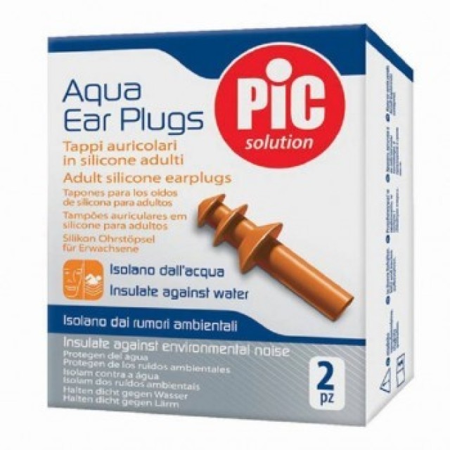PIC Aqua Ear Plugs Sport Ωτοασπίδες Σιλικόνης Ενηλίκων, 2τμχ