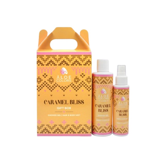 Aloe Colors Gift Box Caramel Bliss Shower Gel Αφρόλουτρο 200ml & Hair … Aloe Colors Gift Box Caramel Bliss Shower Gel Αφρόλουτρο 200ml & Hair …