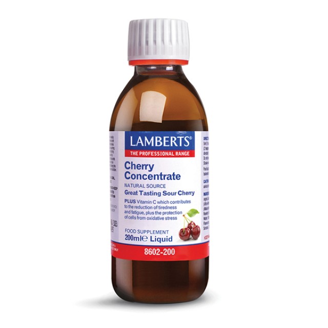 Lamberts Cherry Concetrate Υγρό Συμπλήρωμα Διατροφής Αντιοξειδωτικό 200ml