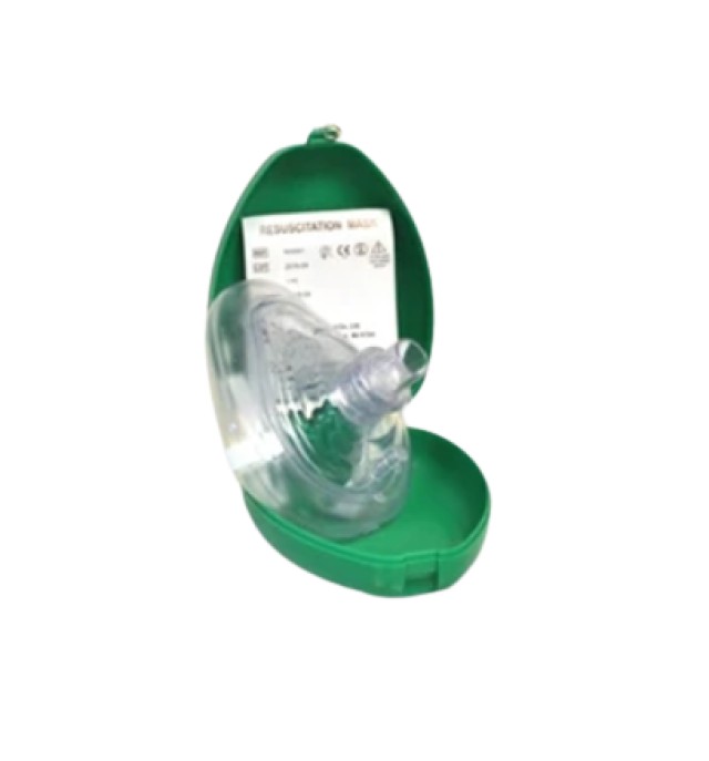OEM Resuscitation Mask Green Μάσκα Κάρπα Ενηλίκων & Παιδιών σε Θήκη 1 Τεμάχιο