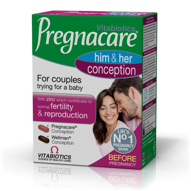Vitabiotics Pregnacare Him & Her Conception για Ζευγάρια που Προσπαθού &hellip;