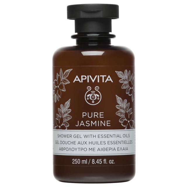 Apivita Pure Jasmine Αφρόλουτρο με Αιθέρια Έλαια & Γιασεμί 250ml
