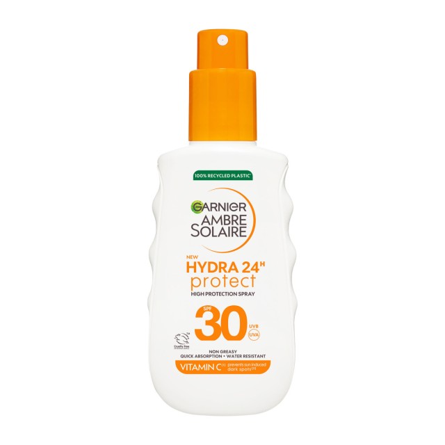 Garnier Ambre Solaire Hydra 24 Spray SPF30 Sun Care για Μεσαία Αντηλια … Garnier Ambre Solaire Hydra 24 Spray SPF30 Sun Care για Μεσαία Αντηλια …