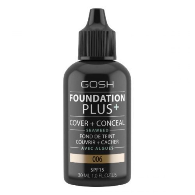 Gosh Foundation Plus+ Honey 06, 30ml Gosh Foundation Plus+ Honey 06, 30ml