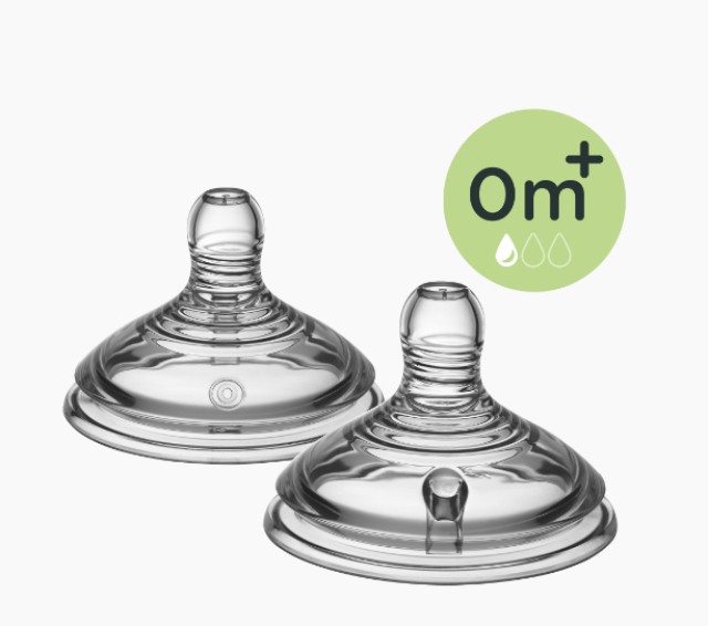 Tommee Tippee Flow Teats Closer to Nature για 0m+ Θηλές Σιλικόνης Μικρ …