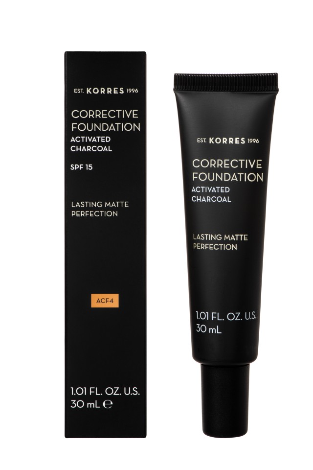 Korres Activated Charcoal Corrective Foundation SPF10 ACF4 Διορθωτικό …