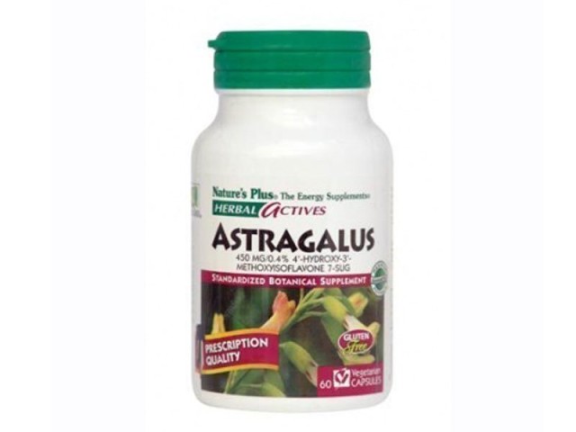 Natures Plus Astragalus 450mg, 60 φυτικές κάψουλες
