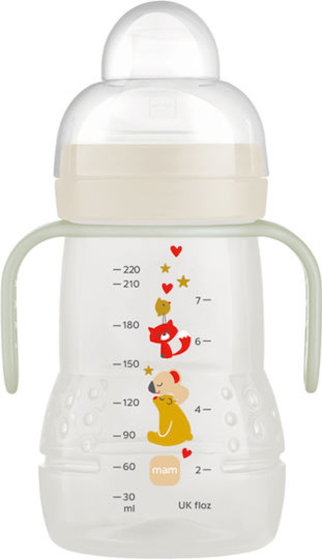 Mam Trainer+ Night Μπεζ 4m+ Εκπαιδευτικό Μπιμπερό Πλαστικό Μετάβασης σ … Mam Trainer+ Night Μπεζ 4m+ Εκπαιδευτικό Μπιμπερό Πλαστικό Μετάβασης σ …