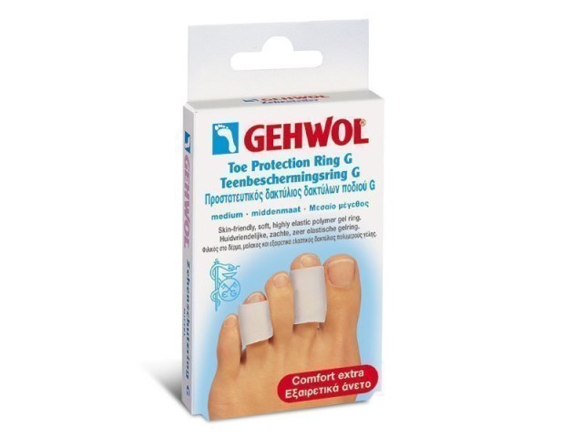 Gehwol Toe Protection Ring G Medium Προστατευτικός δακτύλιος δακτύλων ποδιού G Μεγάλου μεγέθους (36mm) 2τεμ[1126926] Medium