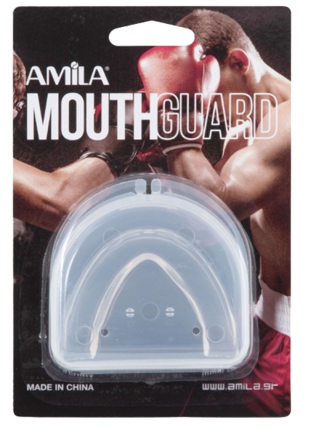 Amila Προστατευτικό Μασελάκι Διάφανο SR Ανατομική Σχεδίαση με Θήκη 1 Τ …