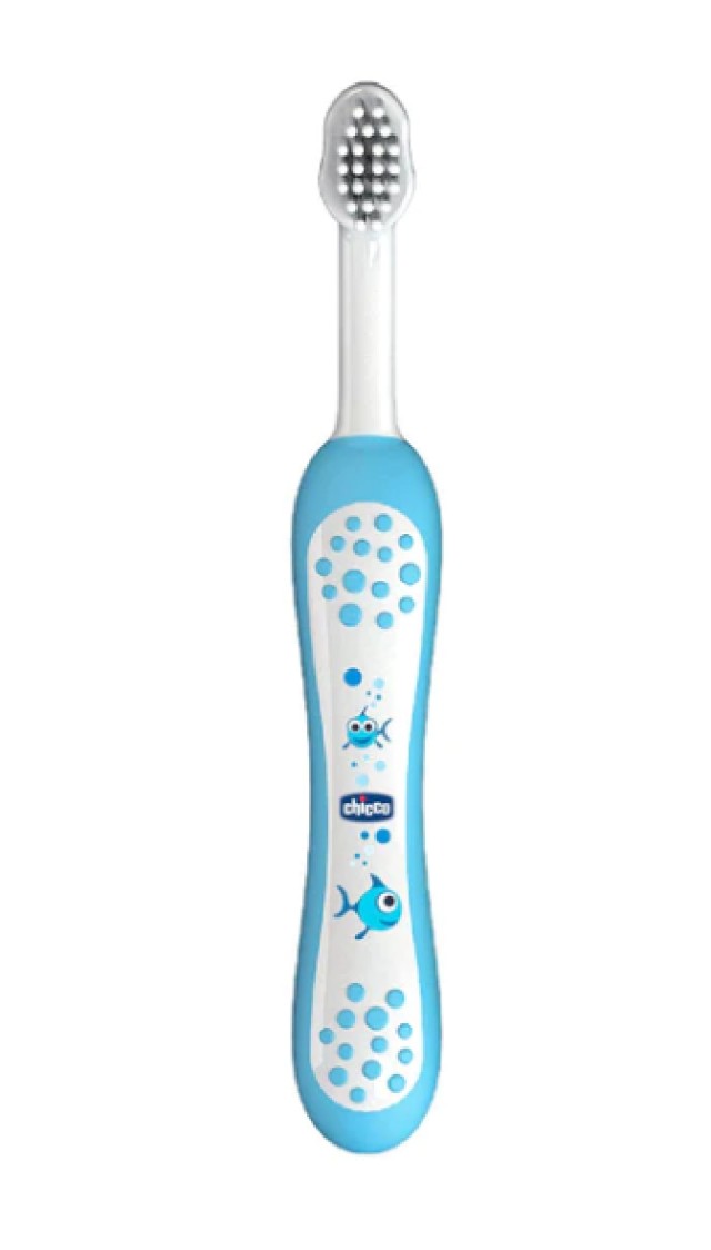 Chicco Toothbrush 6m+, Οδοντόβουρτσα για Βρέφη Γαλάζιο 1 Τεμάχιο