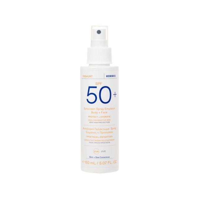 Korres Yoghurt SPF50+ Γιαούρτι Αντηλιακό Γαλάκτωμα Spray Προσώπου & …