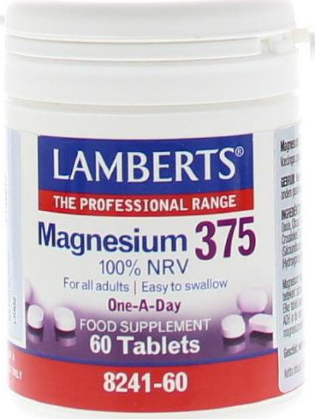 Lamberts Magnesium 375 100% NRV 60 Ταμπλέτες Lamberts Magnesium 375 100% NRV 60 Ταμπλέτες