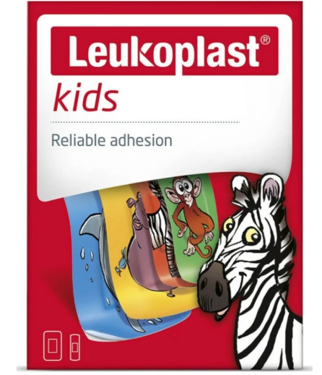 Leukoplast Kids Παιδικά Αυτοκόλλητα Επιθέματα με Μοτίβα σε 2 Μεγέθη 12 Τεμάχια