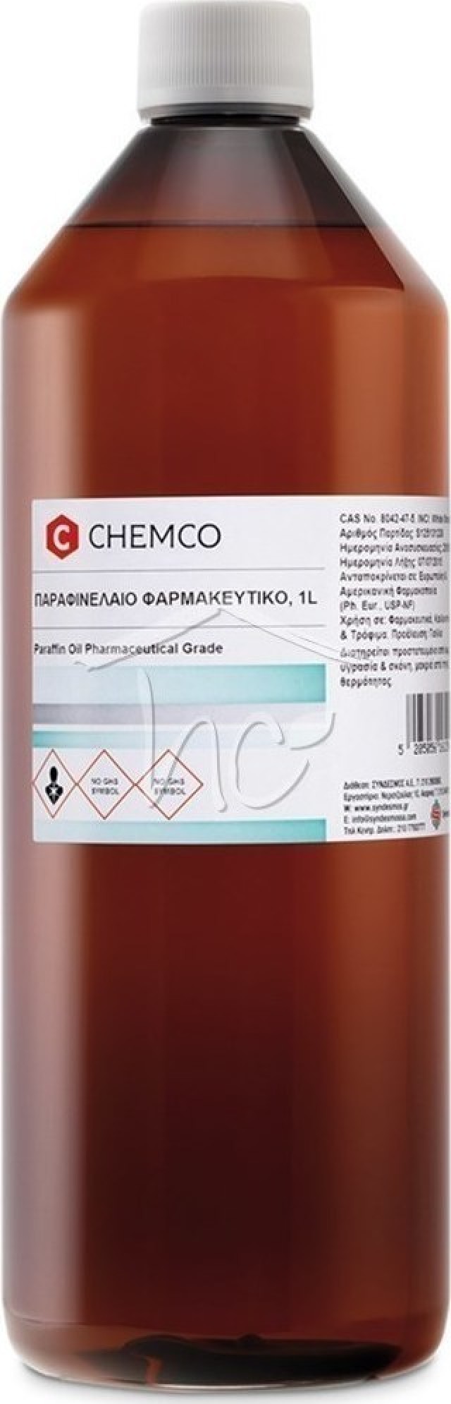 Chemco Παραφινέλαιο Βαρύ Φαρμακευτικό 1lt Chemco Παραφινέλαιο Βαρύ Φαρμακευτικό 1lt