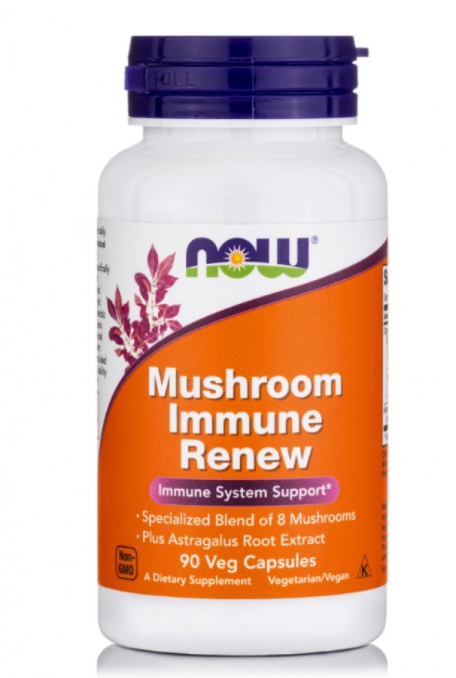 Now Foods Mushroom Immune Renew Συμπλήρωμα Διατροφής για το Ανοσοποιητικό 90 Κάψουλες