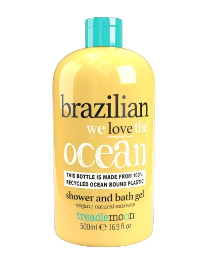 TreacleMoon Brazilian Love Shower & Bath Gel Αναζωογονητικό & Ενυδατικό Αφρόλουτρο Σώματος με Εκχύλισμα Γκουαρανά 500ml