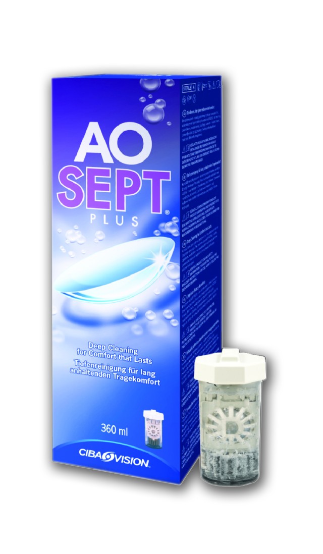 Alcon Aosept Plus HydraGlyde Διάλυμα Φακών Επαφής Σιλικόνης  Υδρογέλης …