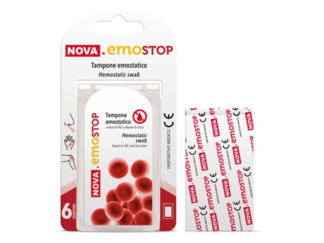 Nova Emostop Αιμοστατικό Αυτοκόλλητο Επίθεμα 6 Τεμάχια Nova Emostop Αιμοστατικό Αυτοκόλλητο Επίθεμα 6 Τεμάχια