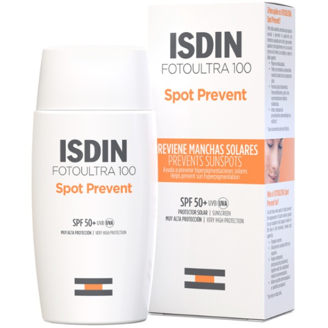 Isdin Foto Ultra 100 Spot Prevent Fusion SPF50+ Αντηλιακό Fluid Προσώπ … Isdin Foto Ultra 100 Spot Prevent Fusion SPF50+ Αντηλιακό Fluid Προσώπ …