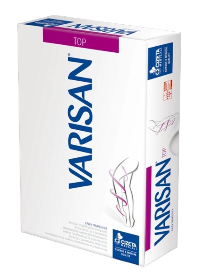 Varisan TOP CCL2 (23-32mmHg) Κάλτσα Ριζομηρίου Σιλικόνης Μπεζ Ανοιχτά &hellip;