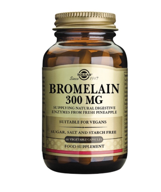 Solgar Bromelain 300mg Συμπλήρωμα Διατροφής για το Πεπτικό Σύστημα 60 … Solgar Bromelain 300mg Συμπλήρωμα Διατροφής για το Πεπτικό Σύστημα 60 …