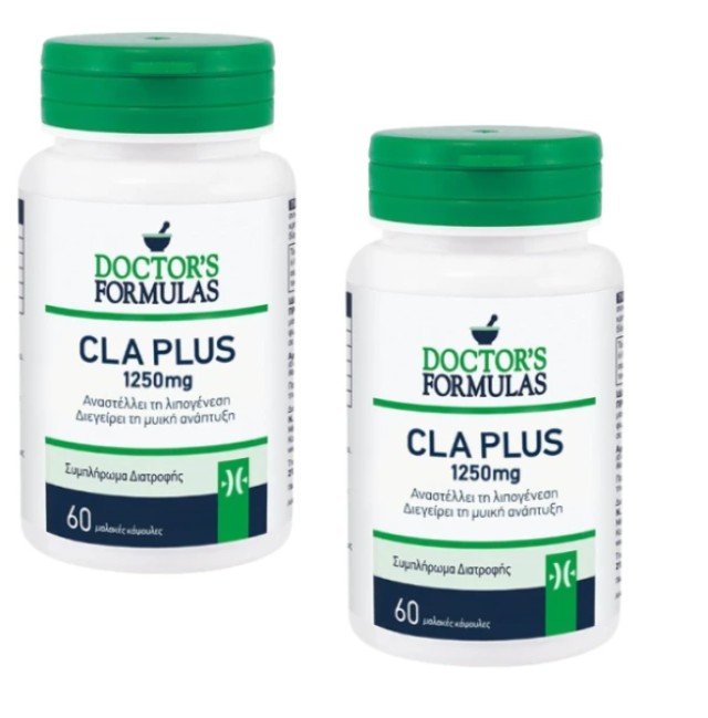 Doctors Formula PROMO CLA Plus 1250mg Dietary Supplement 2x60 Softgels