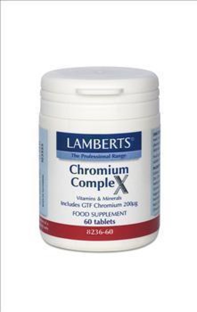 Lamberts Chromium Complex 200mg,  Συμπλήρωμα Διατροφής με Χρώμιο για τ &hellip;
