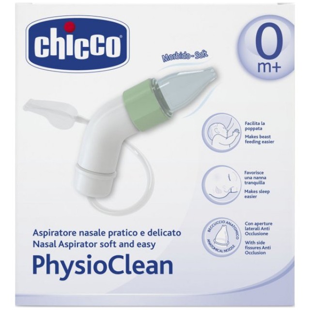 Chicco PhysioClean Αναρροφητής Μύτης 0+ Μηνών Chicco PhysioClean Αναρροφητής Μύτης 0+ Μηνών