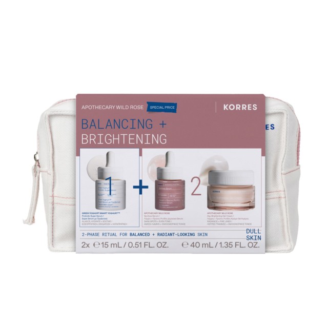 Korres PROMO Smart Yoghurt™ Super Serum με Προβιοτικά 15ml & Apothecary Wild Rose Λάμψη, Πρώτες Ρυτίδες Serum 15ml & Apothecary Wild Rose Λάμψη, Πρώτες Ρυτίδες Κρέμα-Gel Ημέρας 40ml Ειδική Τιμή Korres PROMO Smart Yoghurt™ Super Serum με Προβιοτικά 15ml & Apothecar …