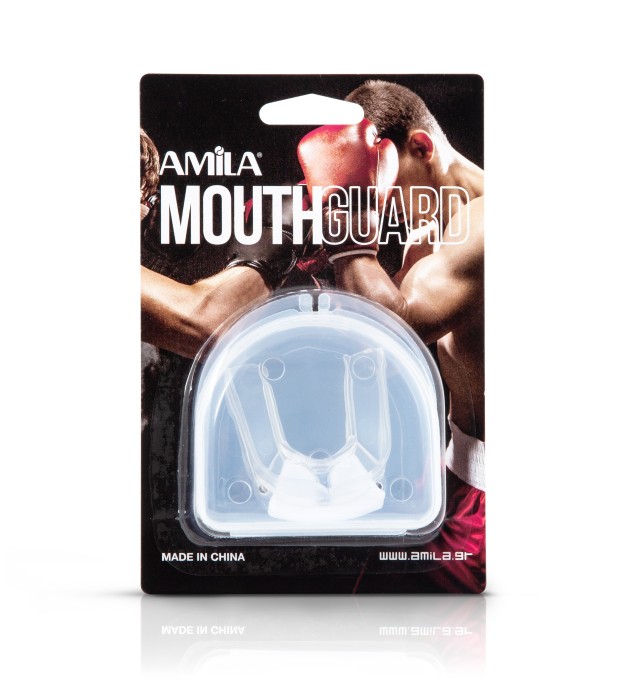 Amila Προστατευτικό Μασελάκι Διπλό Διάφανο SR με Θήκη 1 Τεμάχιο