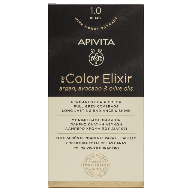 Apivita My Color Elixir No1.0 Μαύρο Κρέμα Βαφή Σε Σωληνάριο 50ml - Ενε … Apivita My Color Elixir No1.0 Μαύρο Κρέμα Βαφή Σε Σωληνάριο 50ml - Ενε …