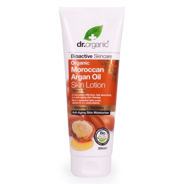 Dr. Organic Moroccan Argan Oil Skin Lotion Γαλάκτωμα Σώματος με Βιολογ …