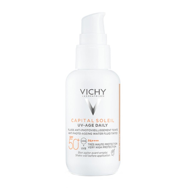 Vichy Capital Soleil UV Age Daily SPF50+ Αντηλιακό Προσώπου με Χρώμα Κατά της Φωτογήρανσης 40ml