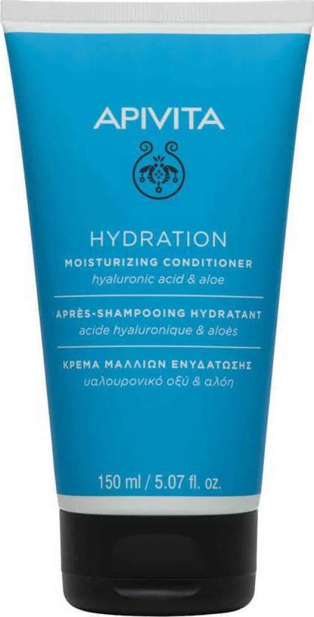 Apivita Hydration Conditioner Μαλακτική Κρέμα Ενυδάτωσης Μαλλιών με Υαλουρονικό Οξύ & Αλόη 150ml