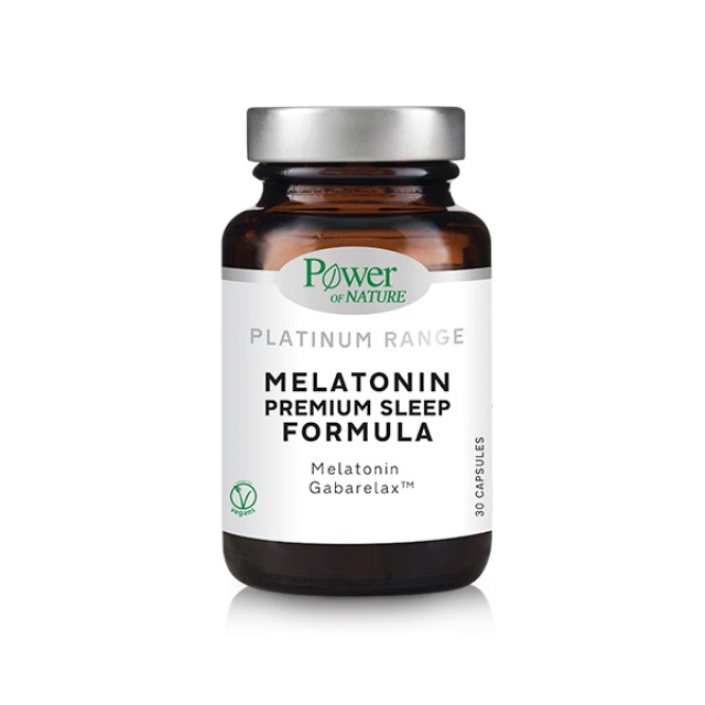 Power Of Nature Platinum Range Melatonin Premium Sleep Formula Συμπλήρωμα Διατροφής με Μελατονίνη 30 Κάψουλες