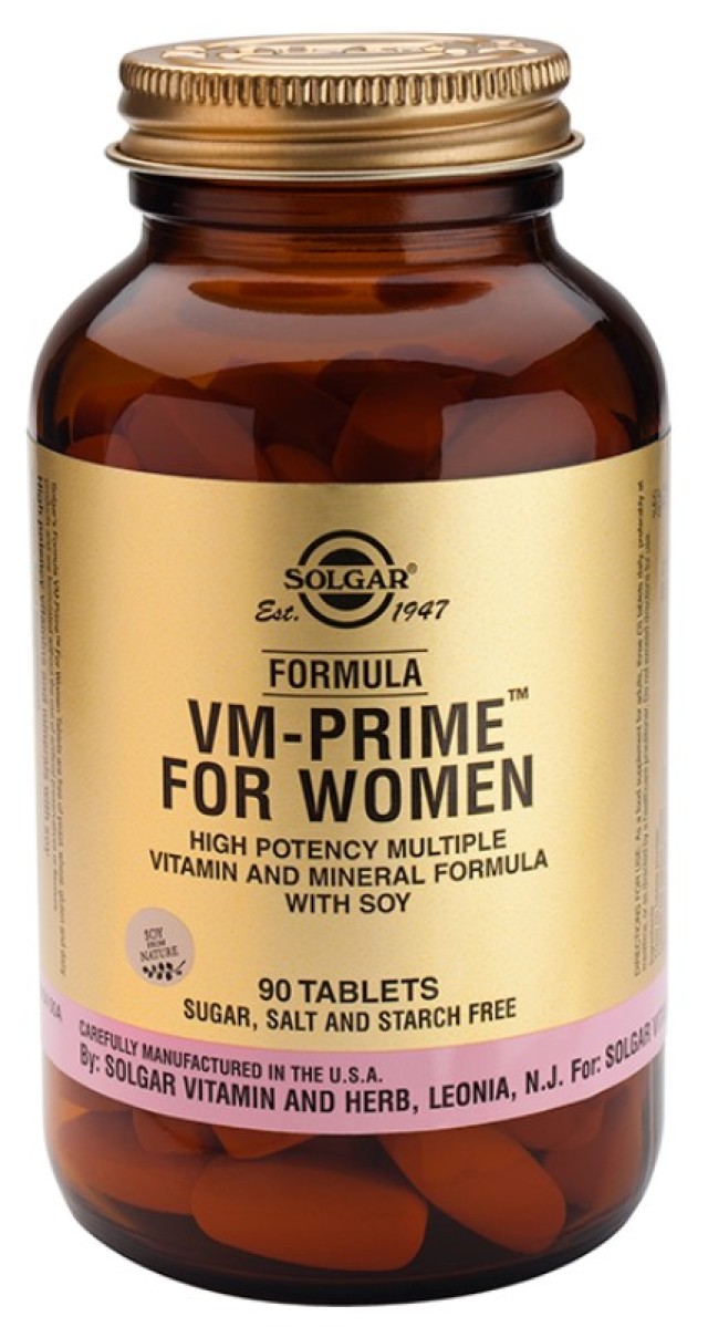 Solgar Formula VM-Prime for Women Συμπλήρωμα Διατροφής για Γυναίκες 90 Ταμπλέτες