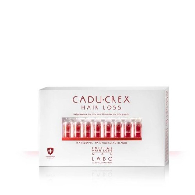 Labo Caducrex Inital Man 20 Αμπούλες  (Αγωγή για Άνδρες με Αρχική Τριχ …