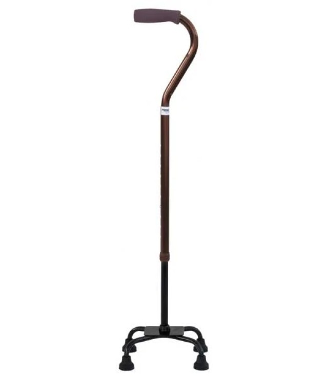 Mobiak Μπαστούνι Τετράποδο με Κωνική Βάση 74-97cm Καφέ [08096674]