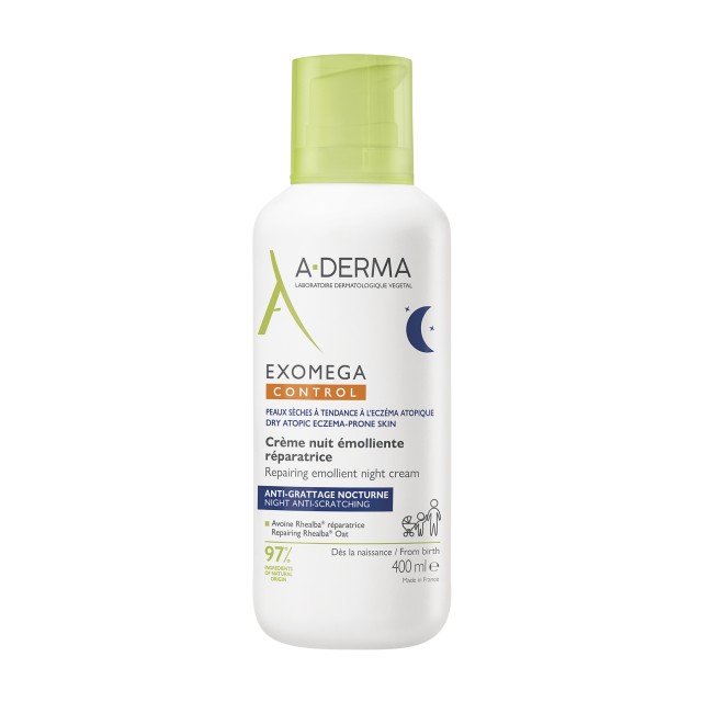 A-Derma Exomega Control Επανορθωτική Μαλακτική Κρέμα Νυκτός Προσώπου & …